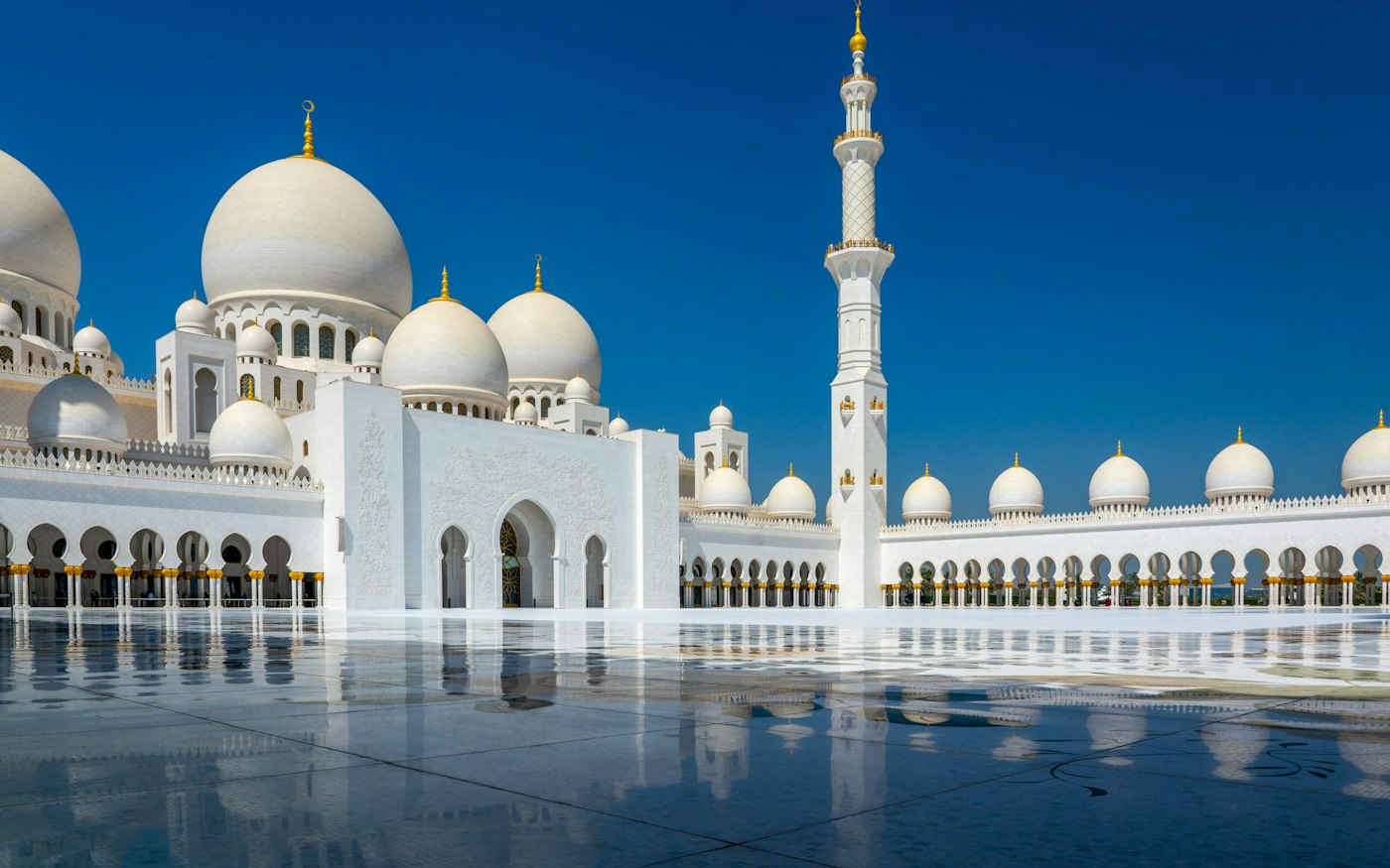 Mesquita Sheikh Zayed em Abu Dhabi, Emirados Árabes Unidos